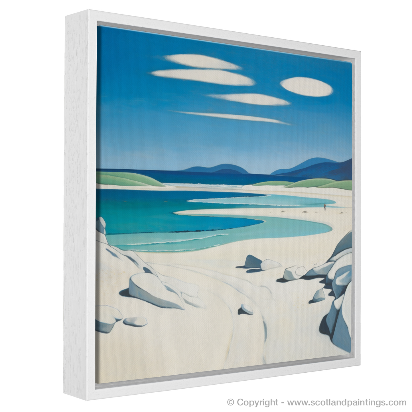 Painting and Art Print of Luskentyre Beach, Isle of Harris entitled "Abstract Ode to Luskentyre Sands".