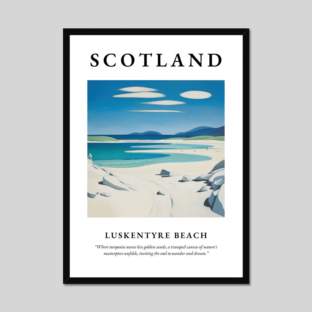 Poster of Luskentyre Beach, Scotland.
