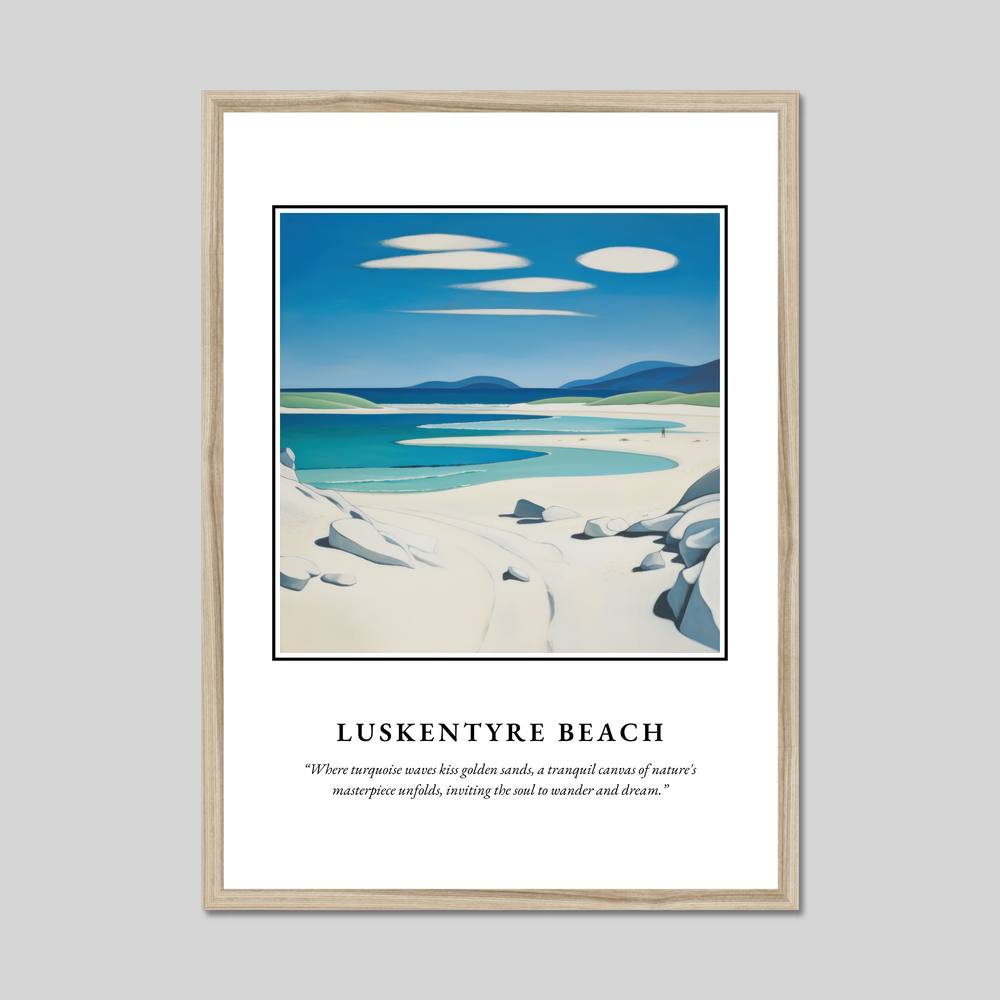 Poster in a natural frame