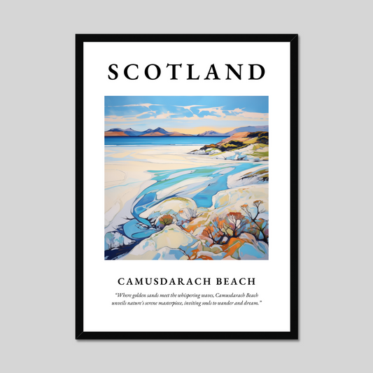 Poster of Camusdarach Beach, Scotland.
