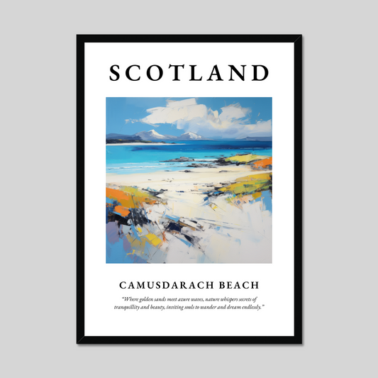 Poster of Camusdarach Beach, Scotland.