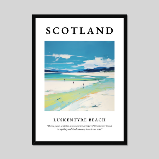 Poster of Luskentyre Beach, Scotland.