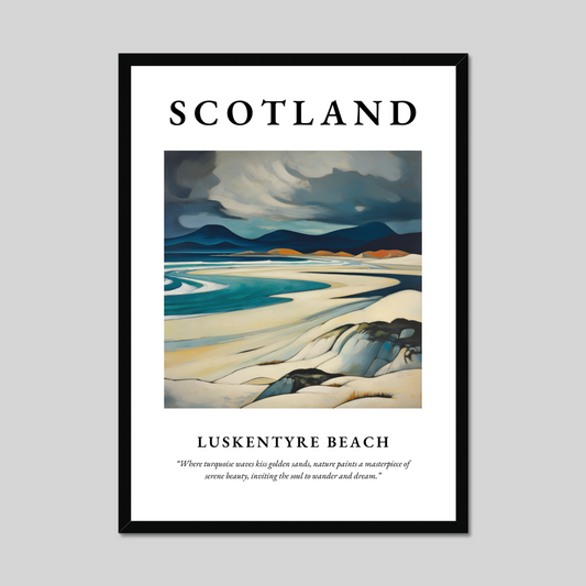 Poster of Luskentyre Beach, Scotland.