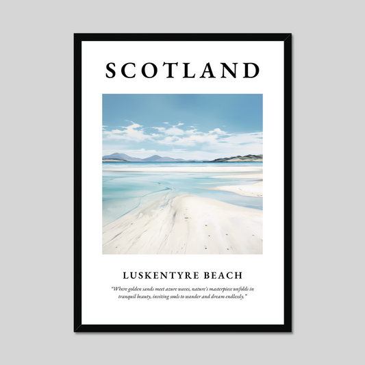 Poster of Luskentyre Beach, Scotland.