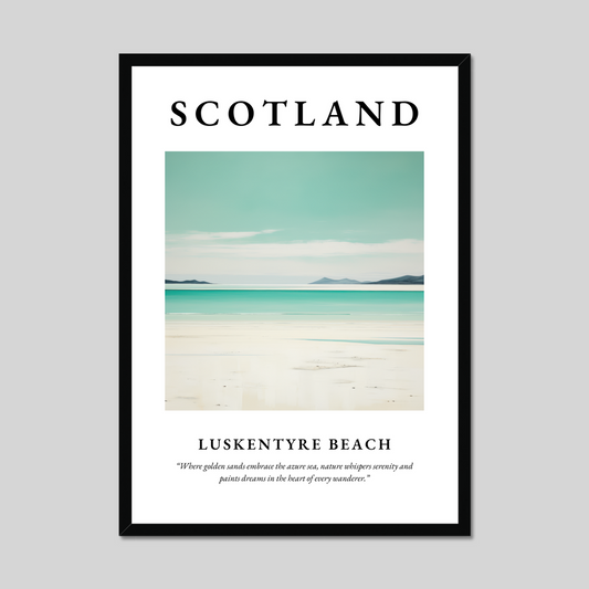 Poster of Luskentyre Beach, Scotland.