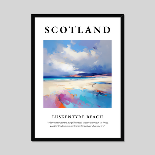 Poster of Luskentyre Beach, Scotland.