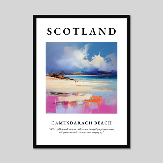 Poster of Camusdarach Beach, Scotland.