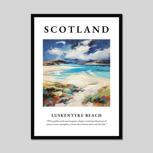 Poster of Luskentyre Beach, Scotland.