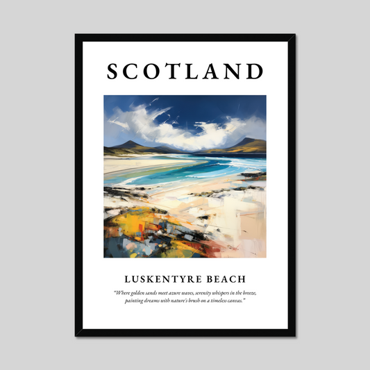 Poster of Luskentyre Beach, Scotland.