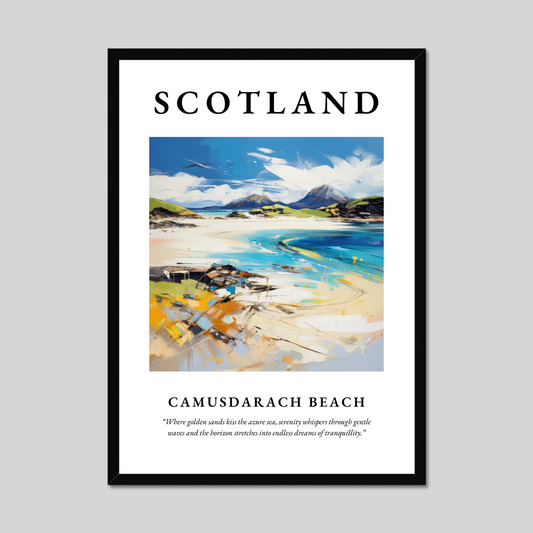 Poster of Camusdarach Beach, Scotland.