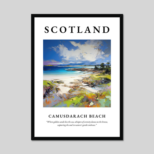 Poster of Camusdarach Beach, Scotland.