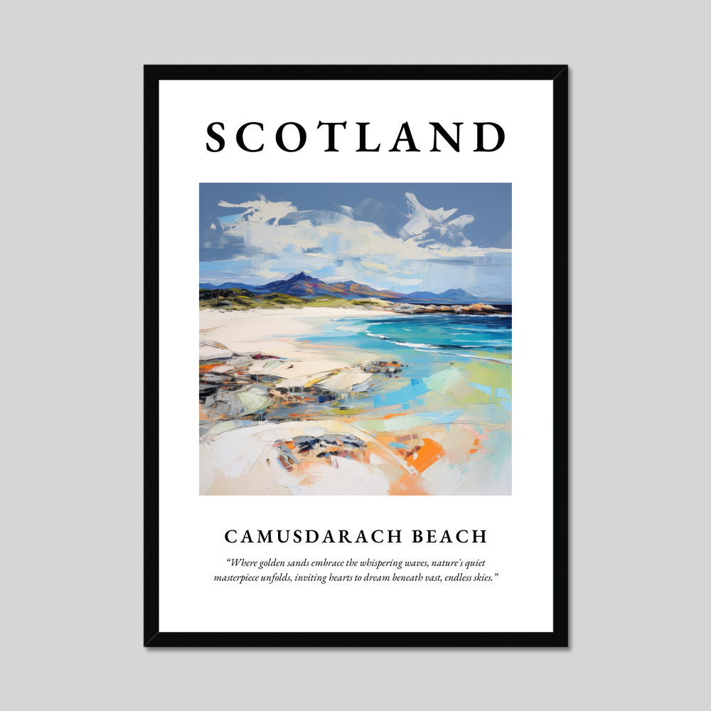 Poster of Camusdarach Beach, Scotland.