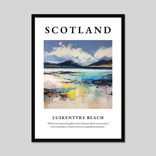 Poster of Luskentyre Beach, Scotland.