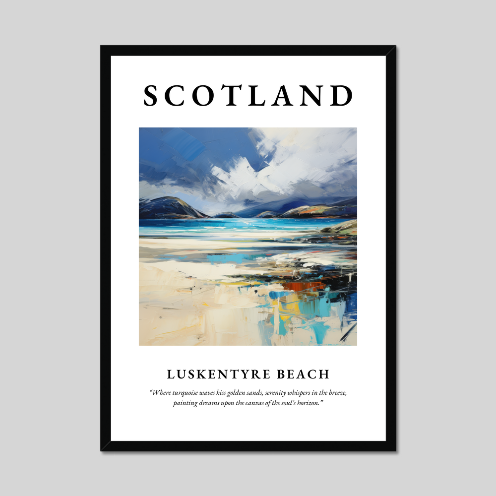 Poster of Luskentyre Beach, Scotland.