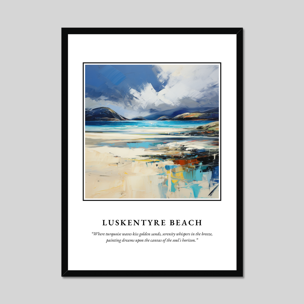 Poster in a black frame