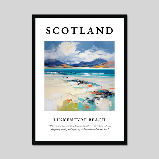 Poster of Luskentyre Beach, Scotland.