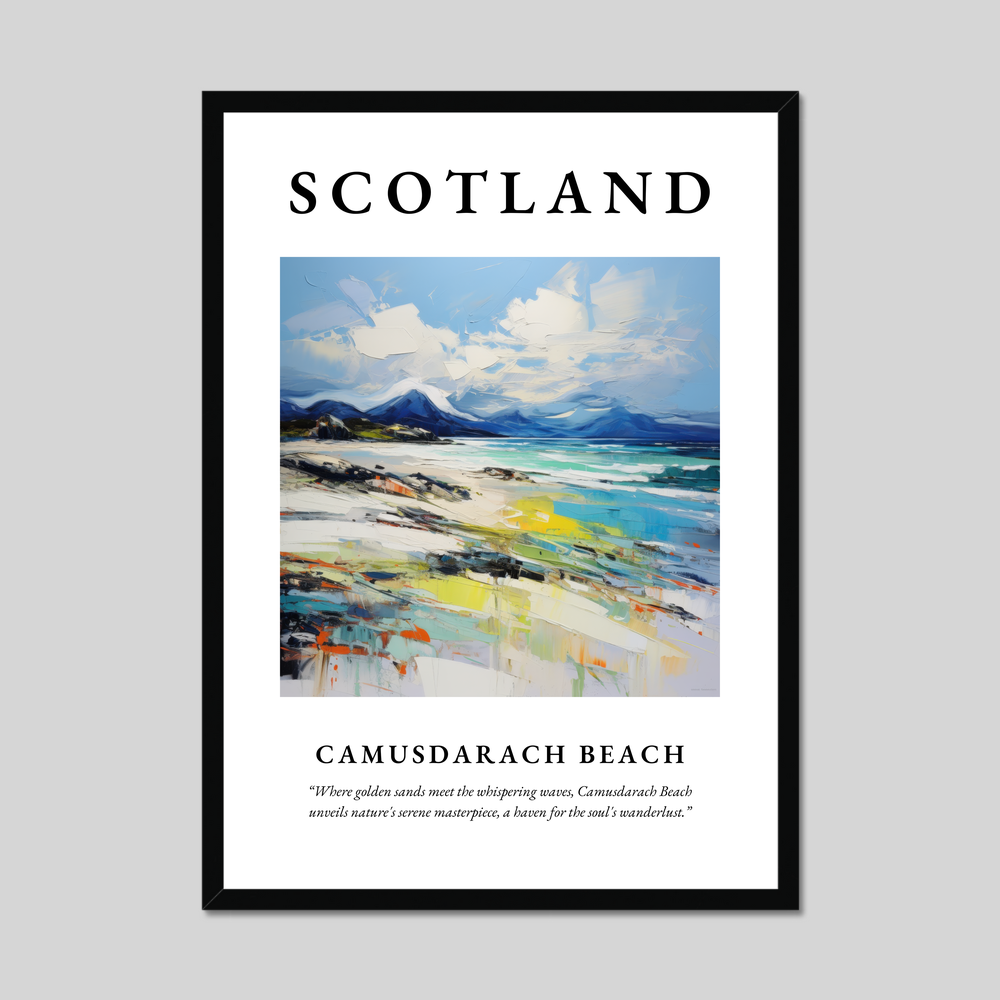 Poster of Camusdarach Beach, Scotland.
