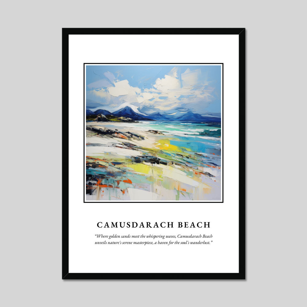 Poster in a black frame