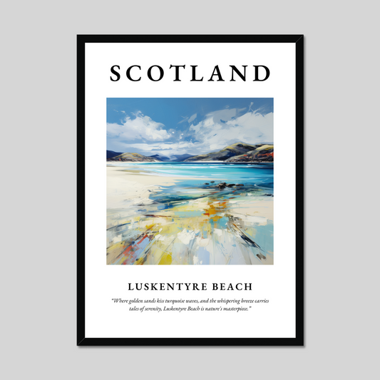Poster of Luskentyre Beach, Scotland.