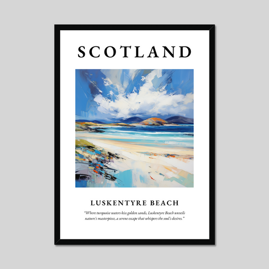 Poster of Luskentyre Beach, Scotland.