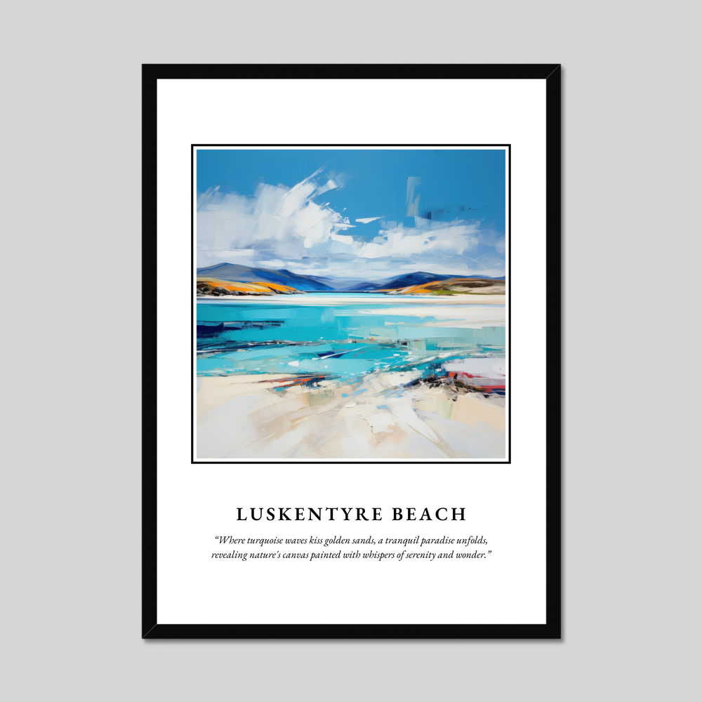 Poster in a black frame