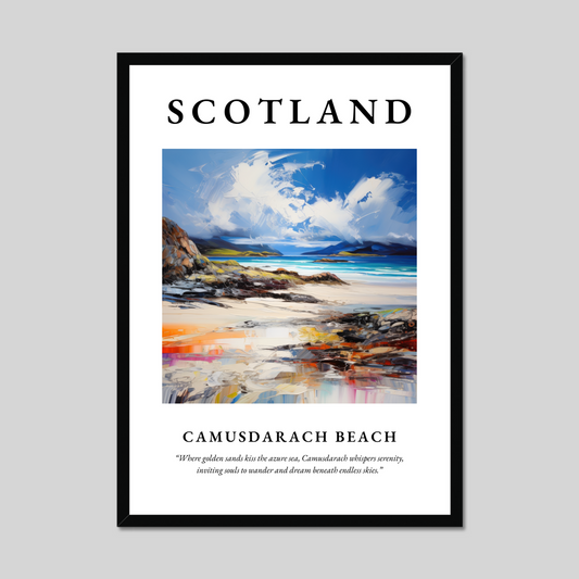 Poster of Camusdarach Beach, Scotland.