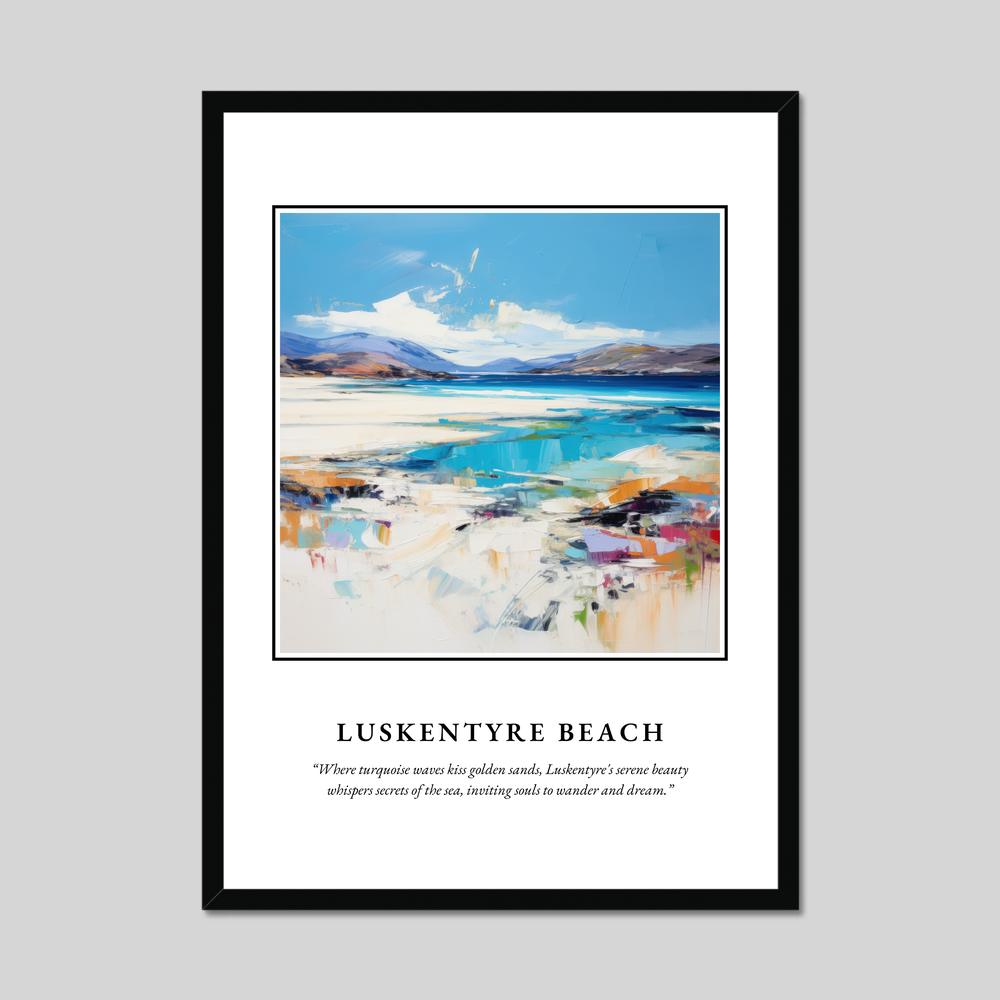 Poster in a black frame