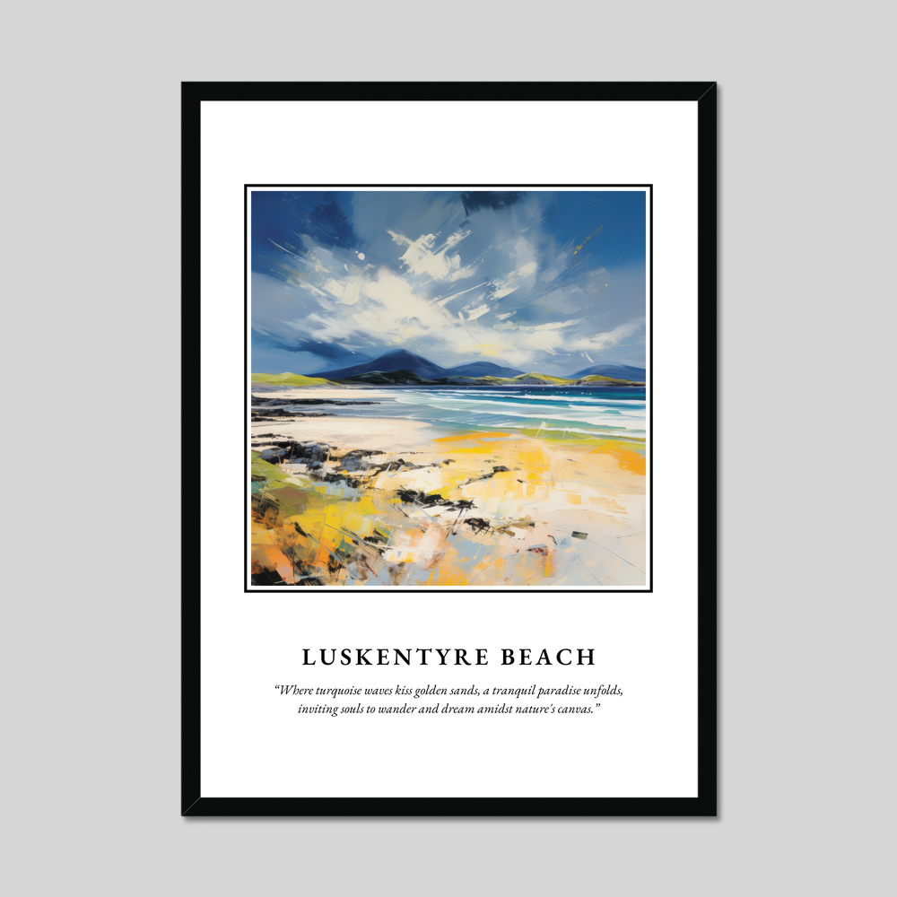 Poster in a black frame