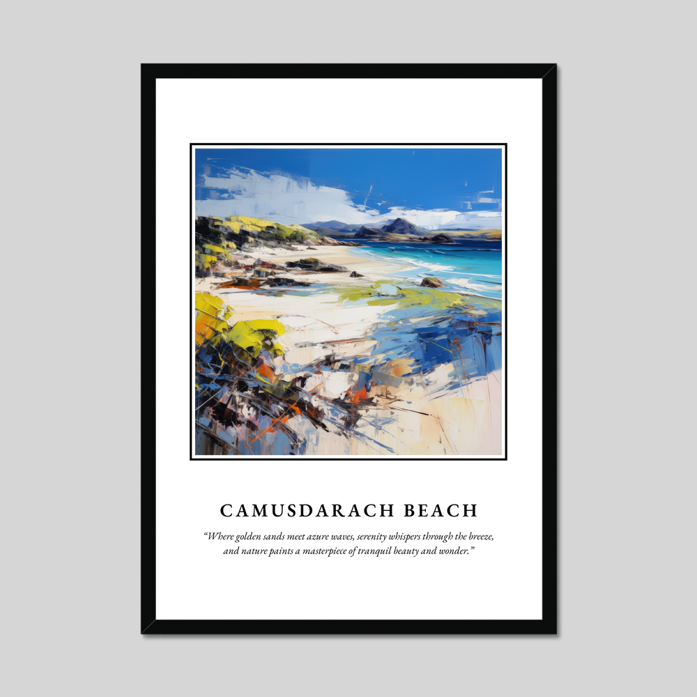 Poster in a black frame