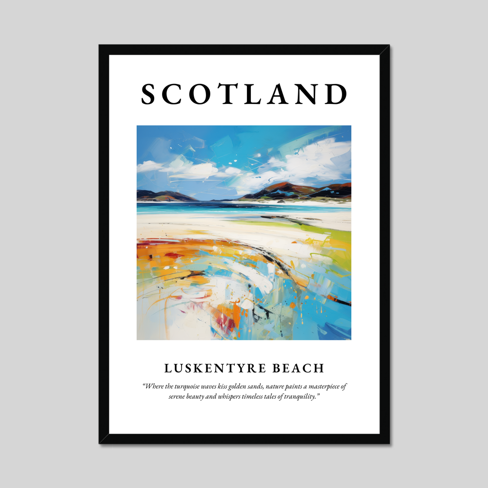 Poster of Luskentyre Beach, Scotland.