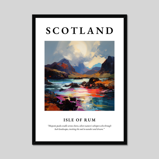 Poster of Isle of Rum, Scotland.