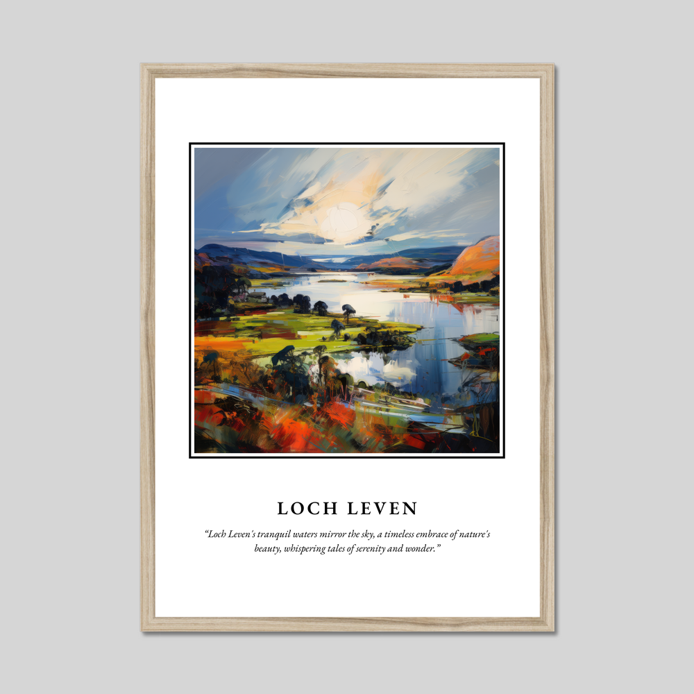 Poster in a natural frame