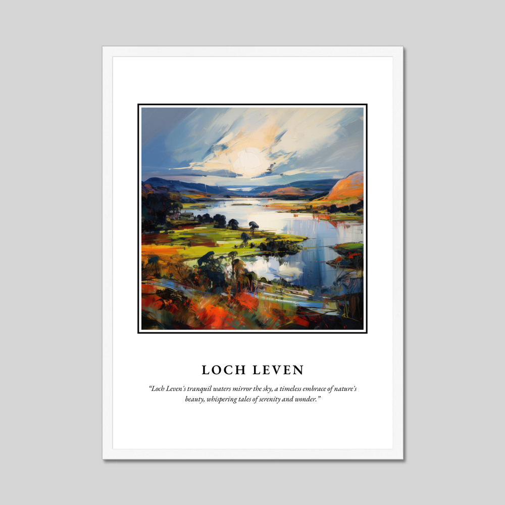 Poster in a white frame