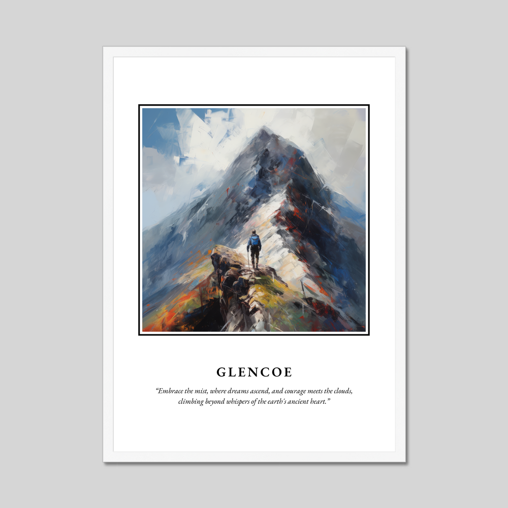 Poster in a white frame