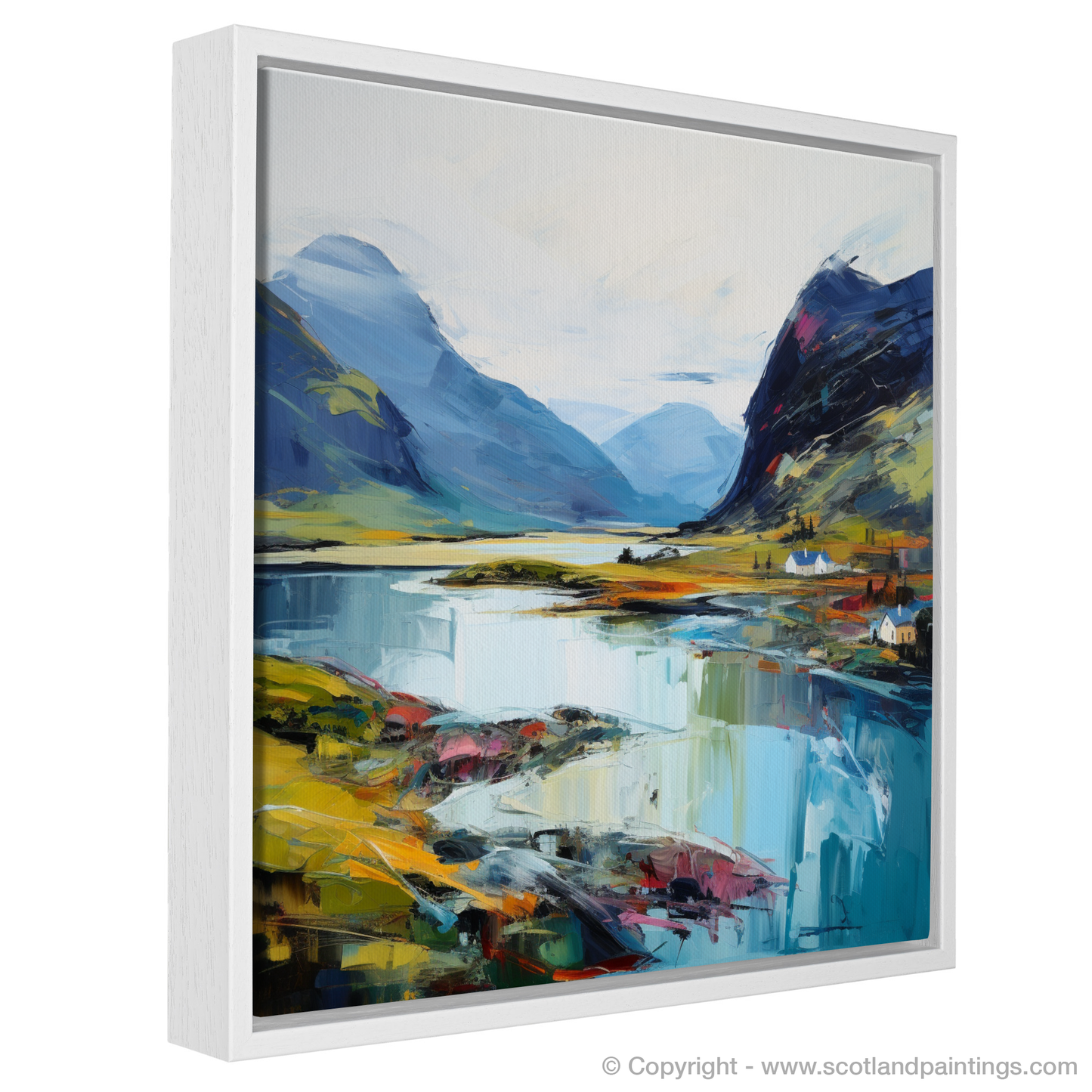 Painting and Art Print of Loch Glencoul, Sutherland entitled "Majestic Essence of Loch Glencoul".
