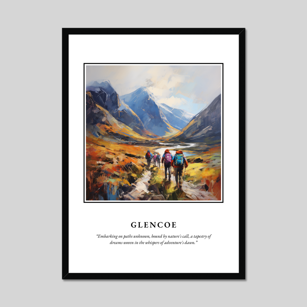 Poster in a black frame