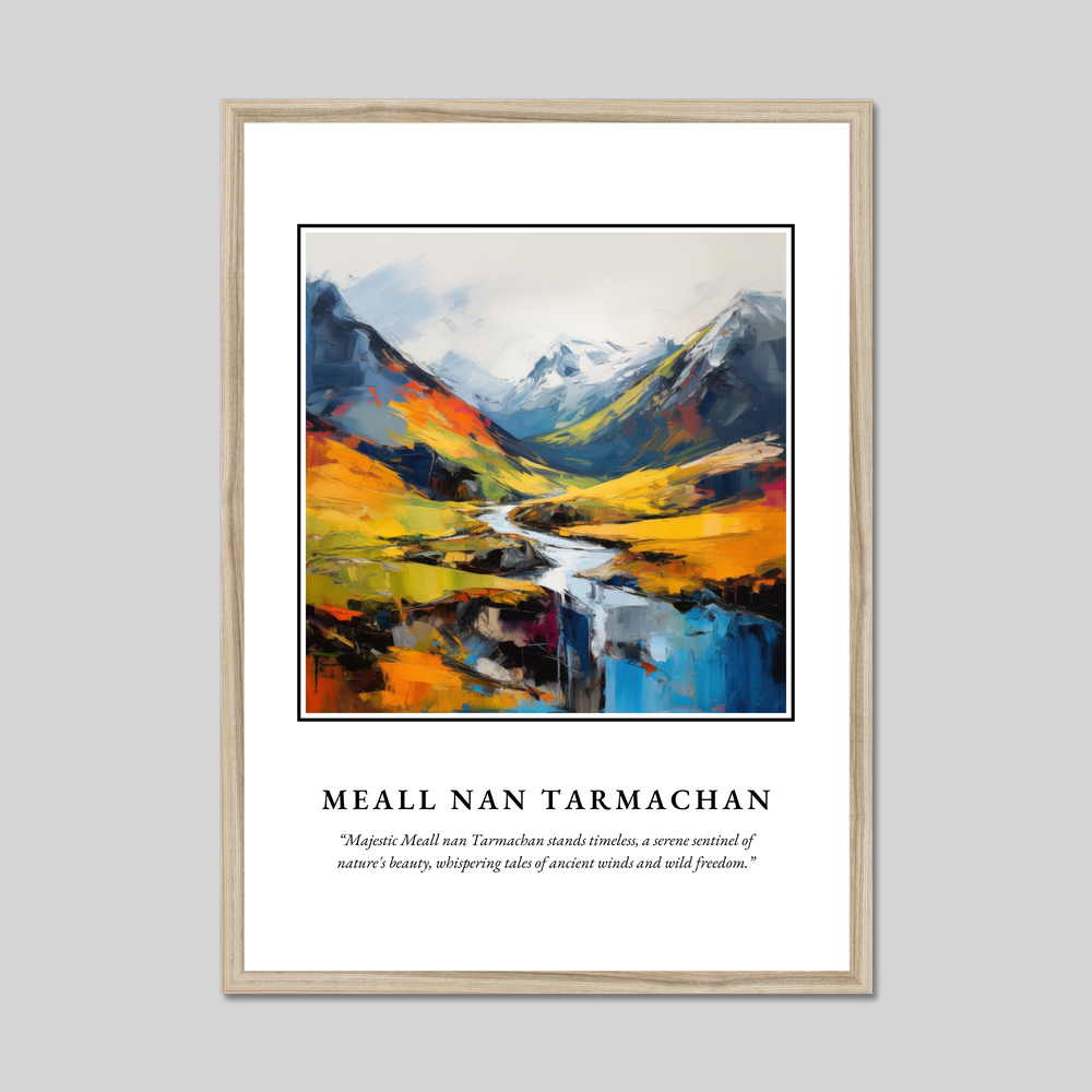 Poster in a natural frame