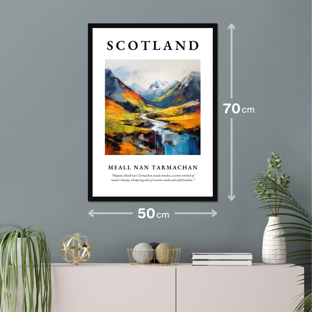 Poster of Meall nan Tarmachan hanging on a wall
