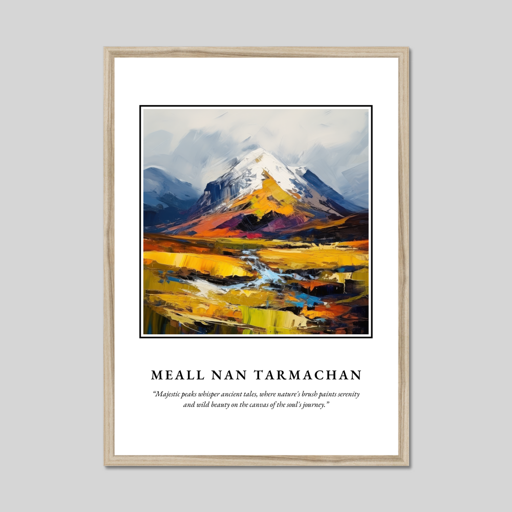 Poster in a natural frame