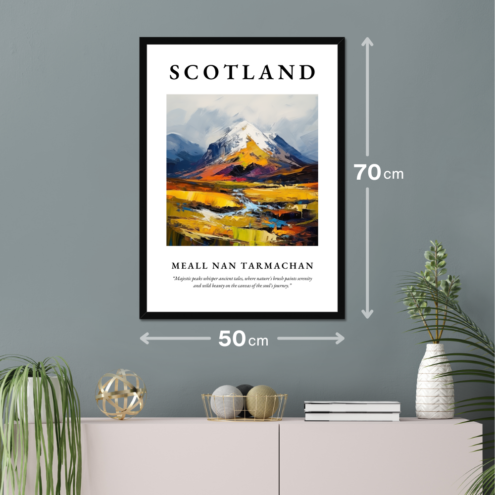 Poster of Meall nan Tarmachan hanging on a wall