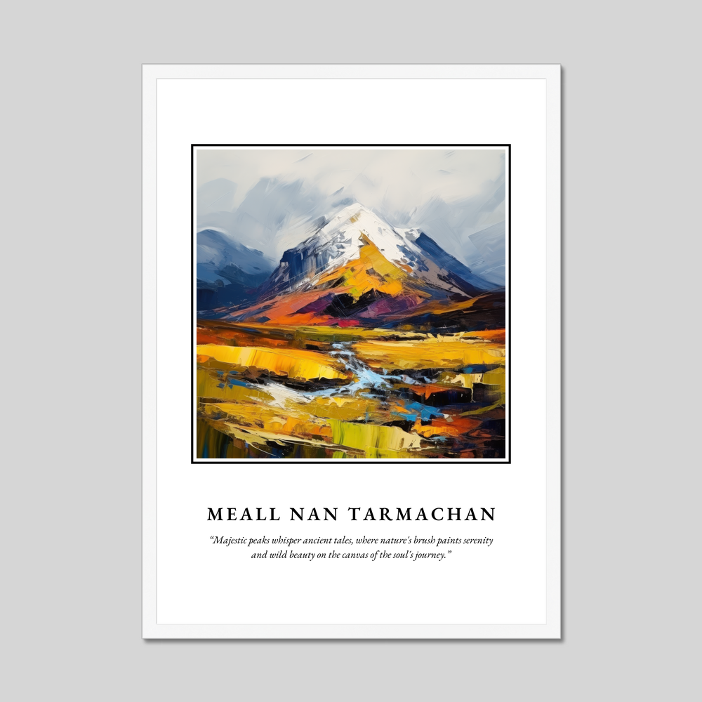 Poster in a white frame