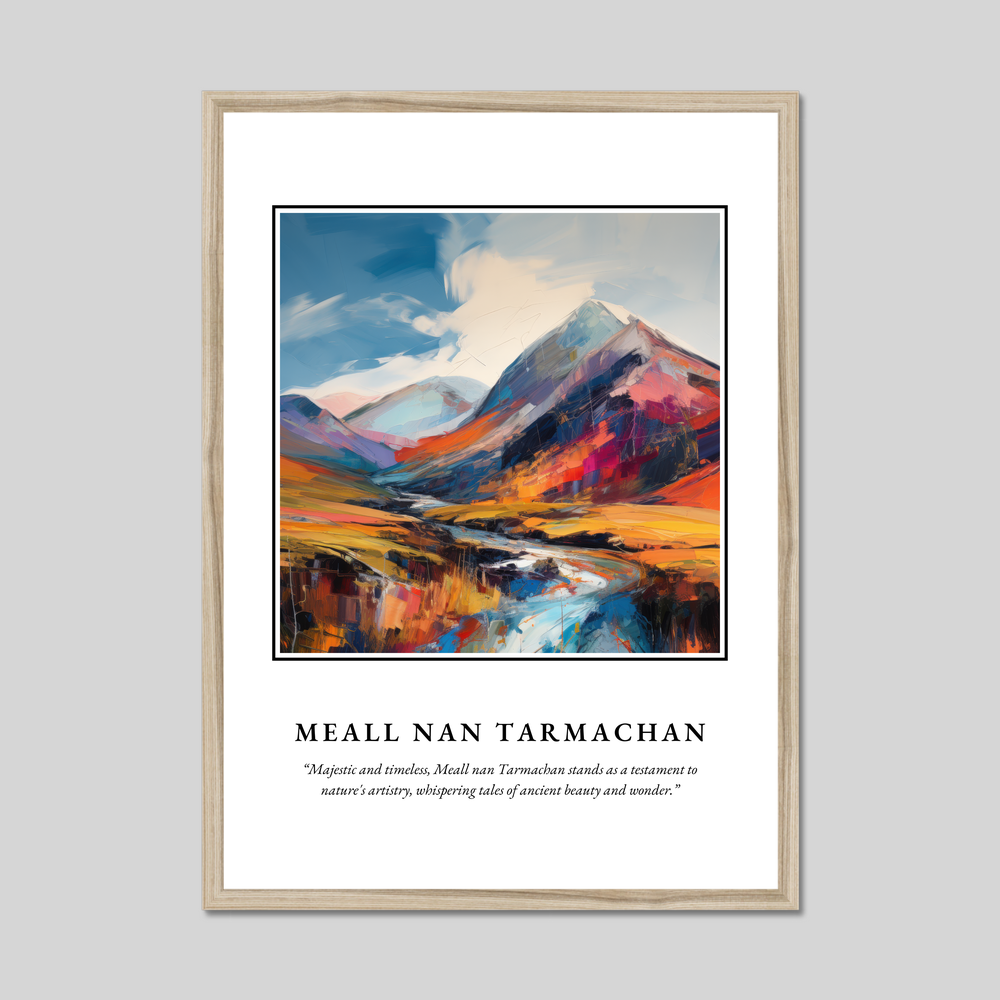 Poster in a natural frame