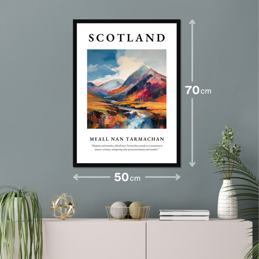 Poster of Meall nan Tarmachan hanging on a wall