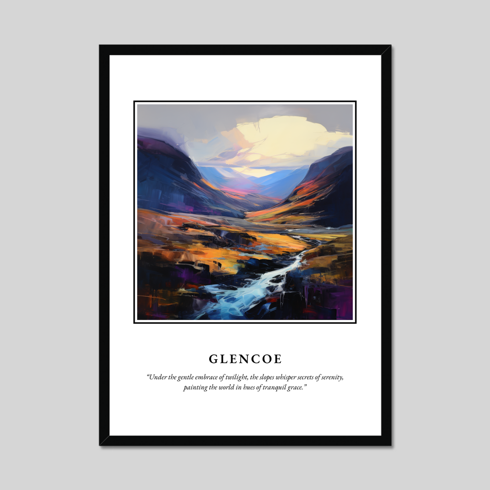 Poster in a black frame