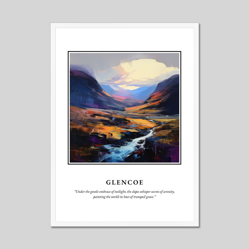 Poster in a white frame