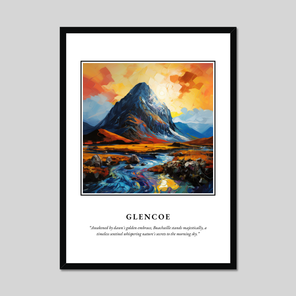 Poster in a black frame