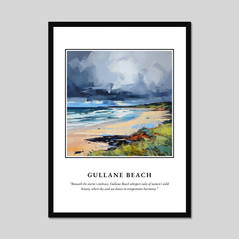 Poster in a black frame