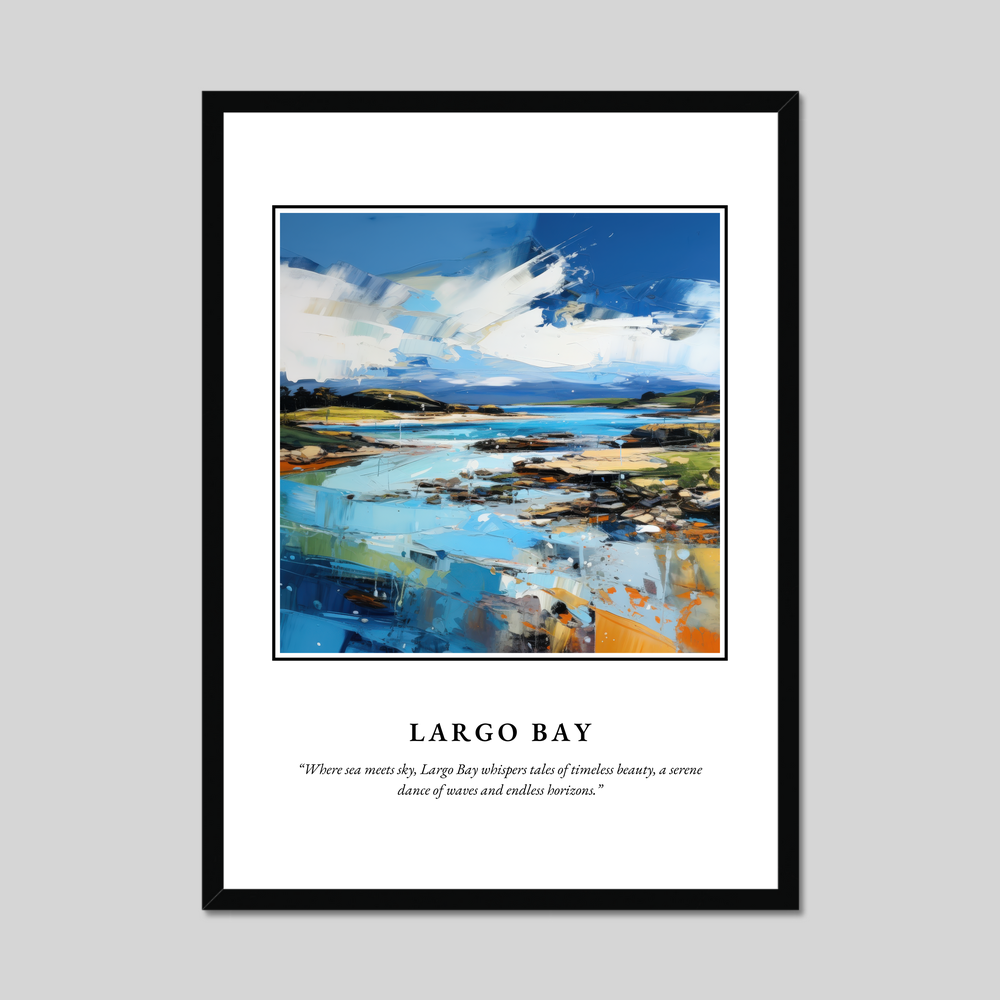 Poster in a black frame