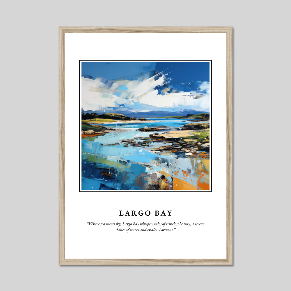 Poster in a natural frame