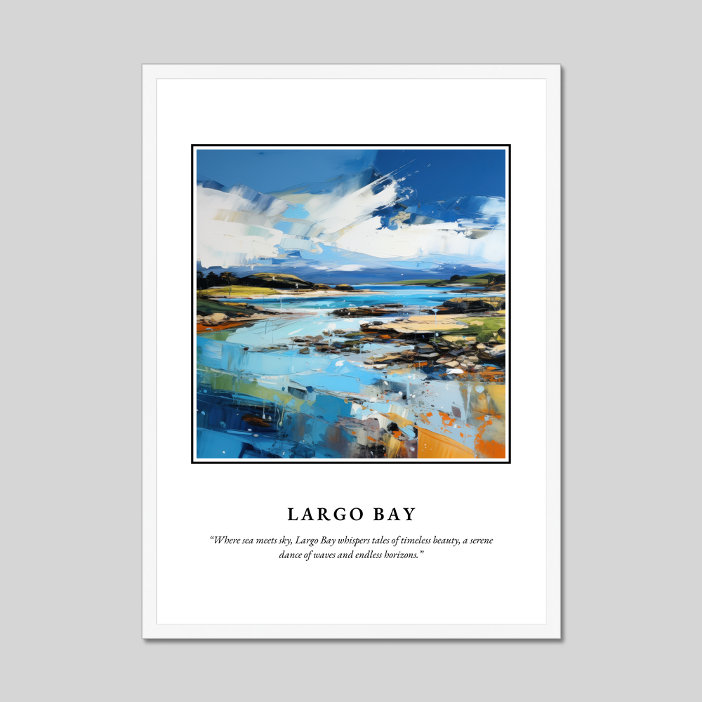 Poster in a white frame